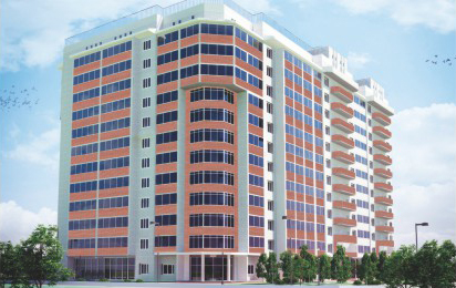 Russian commercial and residential building